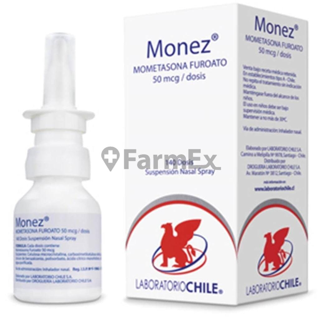 Monez Suspensión Spray Nasal 50 mcg / dosis x 140 dosis susc-1 de 3 meses Farmex-Suscripciones-Persistente